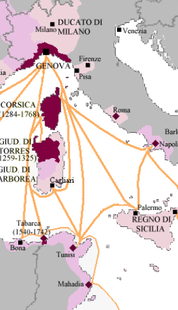 Image for Genoese territories and trade routes