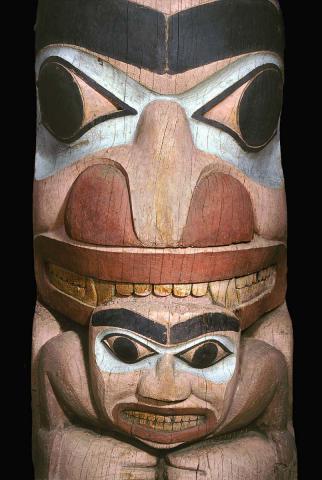Image for Haida totem pole known as Star House Pole (3-D)