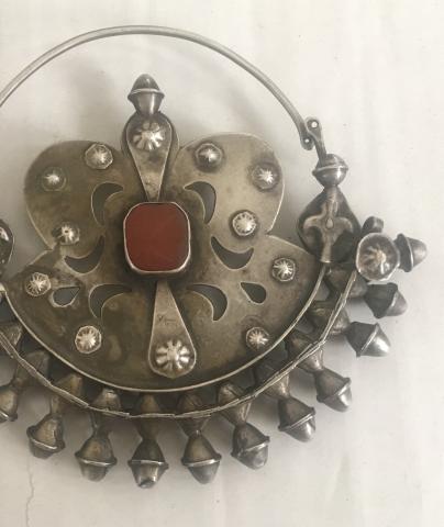 Image for Turkmen earrings gulak-halka (Turkmenistan)