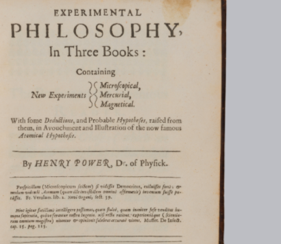 Image for Henry Power, 'Experimental philosophy, in three books' (1664) 