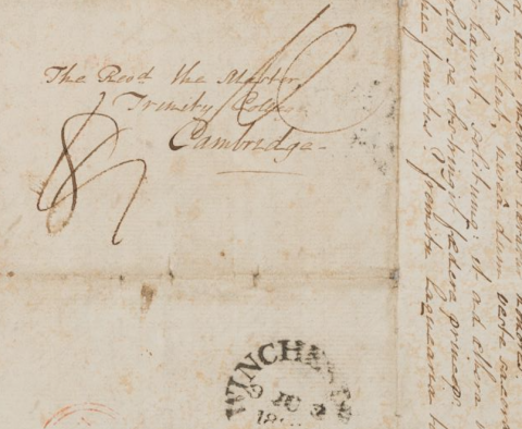 Image for Letter from John Wordsworth to his father Revd Wordsworth