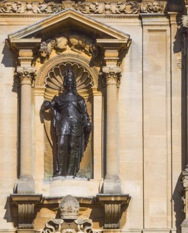 Image for Statues of Charles I and Henrietta Maria, Canterbury Quadrangle, St John's College