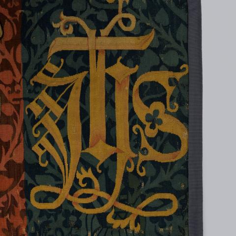 Image for Fragment of the Rose Tapestries, wool and silk (1480s) 