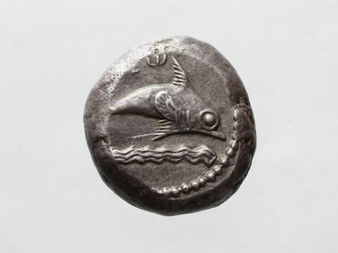 Image for JH7: Silver double-shekel of Tyre (Phoenicia), DATE. [Obverse]