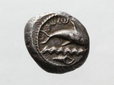 Image for Clone of T29: Silver dishekel, struck at Tyre, c. 430 BC. [Obverse]