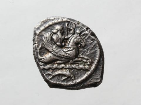Image for Clone of T30: Silver shekel, struck at Tyre, c. 425-394 BC. [Obverse]