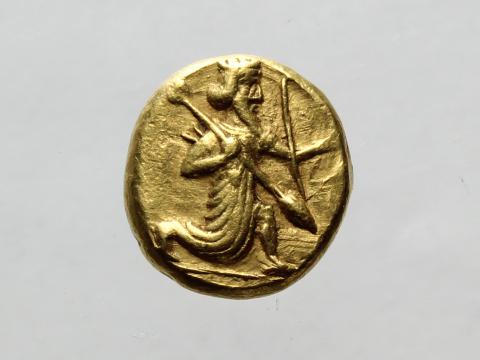 Image for T24: Gold daric, “King with bow and spear”, Carradice Type 3. [Obverse]