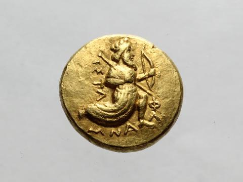 Image for Clone of T25: Gold double-daric, “King with bow and spear”. Carradice Type 3. [Obverse]