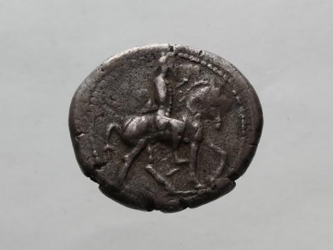 Image for Clone of T10: Silver stater struck at Tarsos, c. 420-410 BC. [Obverse]