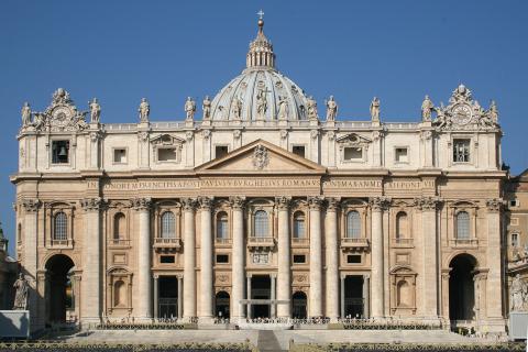 Image for The Facade of the New St Peter Basilica in Rome