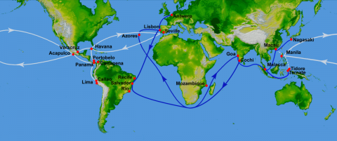 Image for Portuguese and Spanish Trade Routes