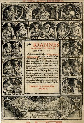 Image for Erasmus, Title Page of Adagia (1518)