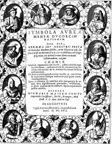 Image for Michael Maier, Symbola aureae mensae duodecim nationum, 1617: title page