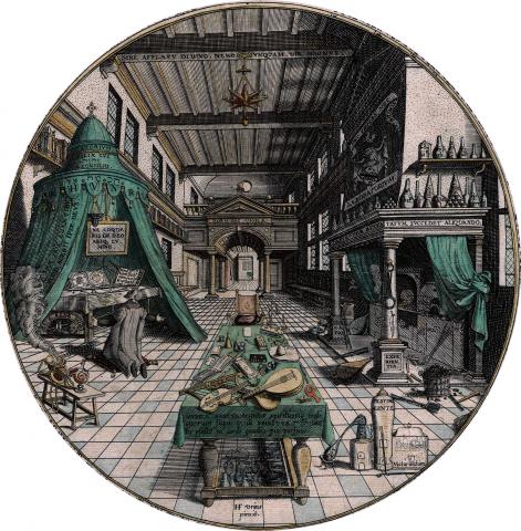 Image for Alchemist's laboratory, Khunrath's Amphitheatrum (detail)