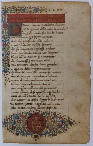 Image for MS Can. Ital. 99, fol. 1r