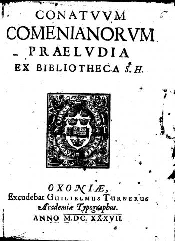 Image for Comenius's Praeludia