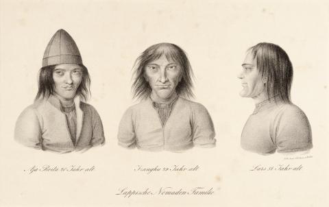 Image for Lithograph of Saami men