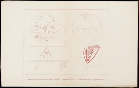 Image for Lithograph of Saami items