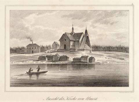 Image for Lithograph of church at Umeå