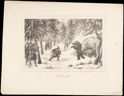 Image for Lithograph of a bear hunt