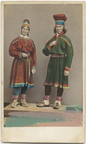 Image for Models of a Saami couple 1