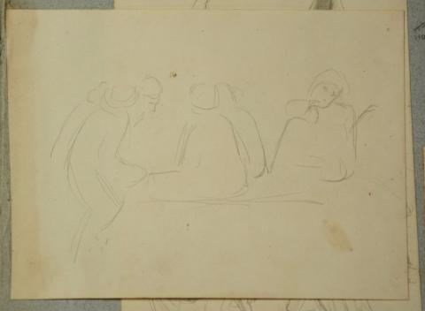 Image for William Holman Hunt, Study of 4 Eastern figures (c. 1870)