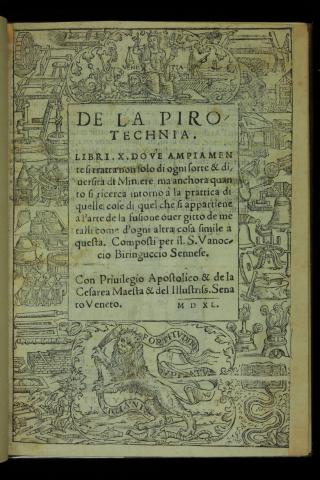 Image for Biringuccio, De la pirotechnia (1540)