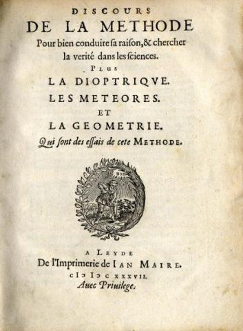 Image for Discours de la methode 1637