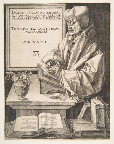 Image for Albrecht Dürer, Erasmus of Rotterdam