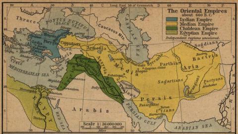 Image for Map of Median Empire (c. 600 BC)