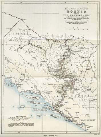 Image for Map of Bosnia and Herzegovina