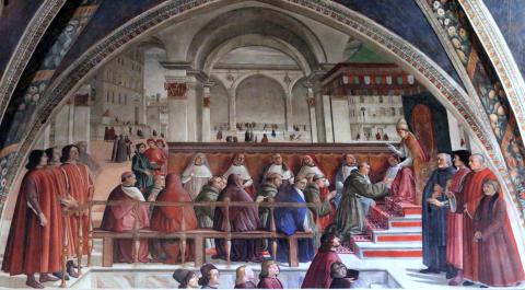 Image for Ghirlandaio, Confirmation of the Franciscan Rule (1485)