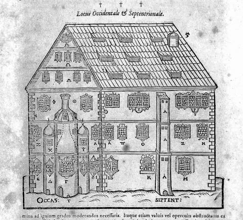 Image for Drawing of Alchemical House from Libavius