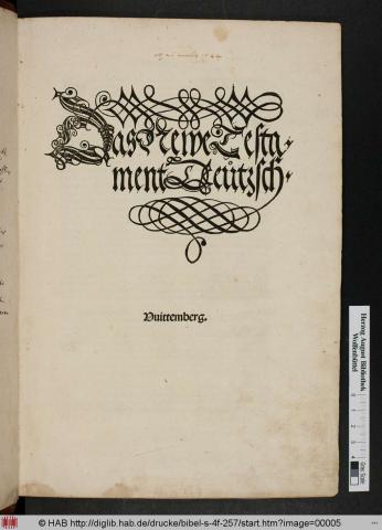 Image for Luther's New Testament, 1522