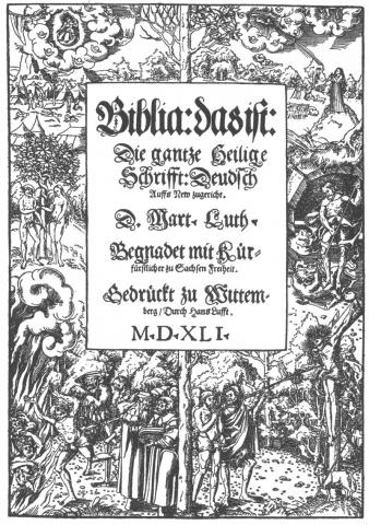 Image for The Frontispiece of Luther's Bible