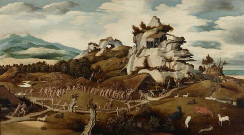 Image for Jan Mostaert, Landscape with an Episode from the Conquest of America (c. 1535)
