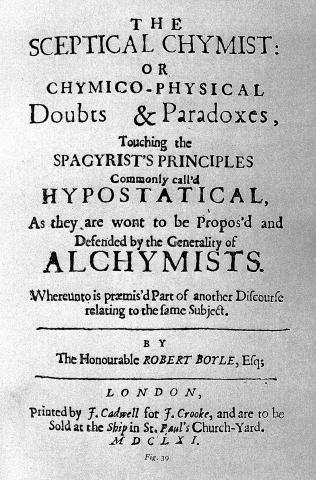 Image for Robert Boyle, Sceptical Chymist, 1661