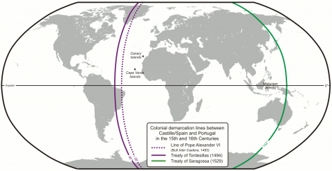 Image for Spain and Portugal Demarcation Lines