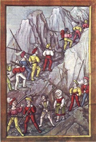 Image for Swiss Mercenaries Crossing the Alps, 1513
