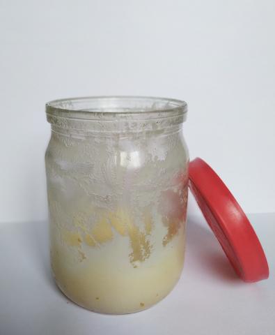 Image for Tail fat glass jar (Kazakhstan)