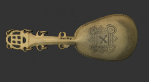 Image for Spoon of reindeer antler (3-D)