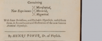 Image for Henry Power, 'Experimental philosophy, in three books' (1664) 