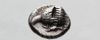 Image for BSH6: Silver siglos/drachm of “Sinope”, uncertain mint (“Class A”), perhaps c. 450–425 BC.  Kraay and Moorey 1981, no.25 (SNG Ashmolean IX 233). [Obverse]