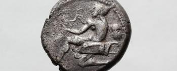 Image for BSH8: Silver stater of Soloi (Cilicia), c. 440–420 BC.  Kraay and Moorey 1981, no.58 (SNG Ashmolean XI 1790). [Obverse]