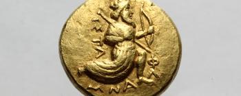 Image for T25: Gold double-daric, “King with bow and spear”. Carradice Type 3. [Obverse]