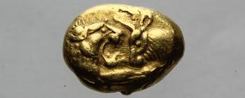 Image for T5: Gold stater, so-called “Croesid”, struck at Sardeis after 547/6 BC. [Obverse]