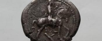 Image for Clone of T10: Silver stater struck at Tarsos, c. 420-410 BC. [Obverse]