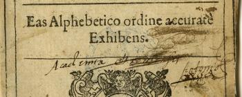 Image for Title page of Anonymous (1648) Catologus Plantarum Horti Medici Oxoniensis. Oxonii, Henricus Hall Typographus Academiae.