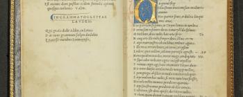 Image for Virgil, Eclogues (Aldus Manutius, 1501) - Dedication & First Page
