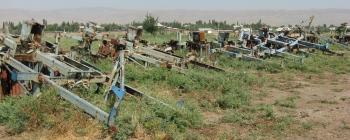 Image for Fig.1 Rusting Soviet-era Cotton Combine Harvesters near Yovon, Tajikistan